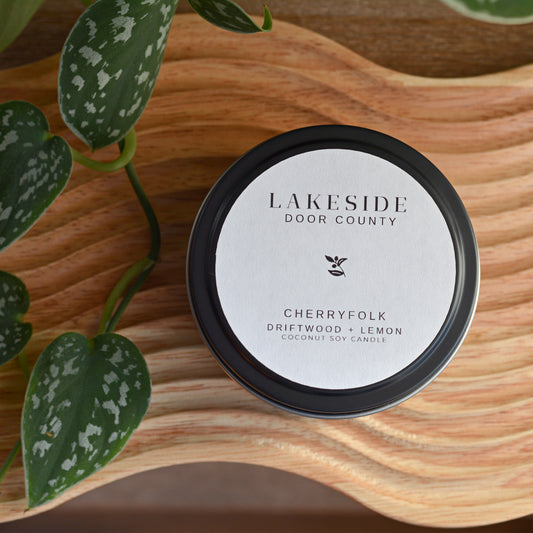 LAKESIDE Door County 6 oz Candle in Driftwood + Lemon