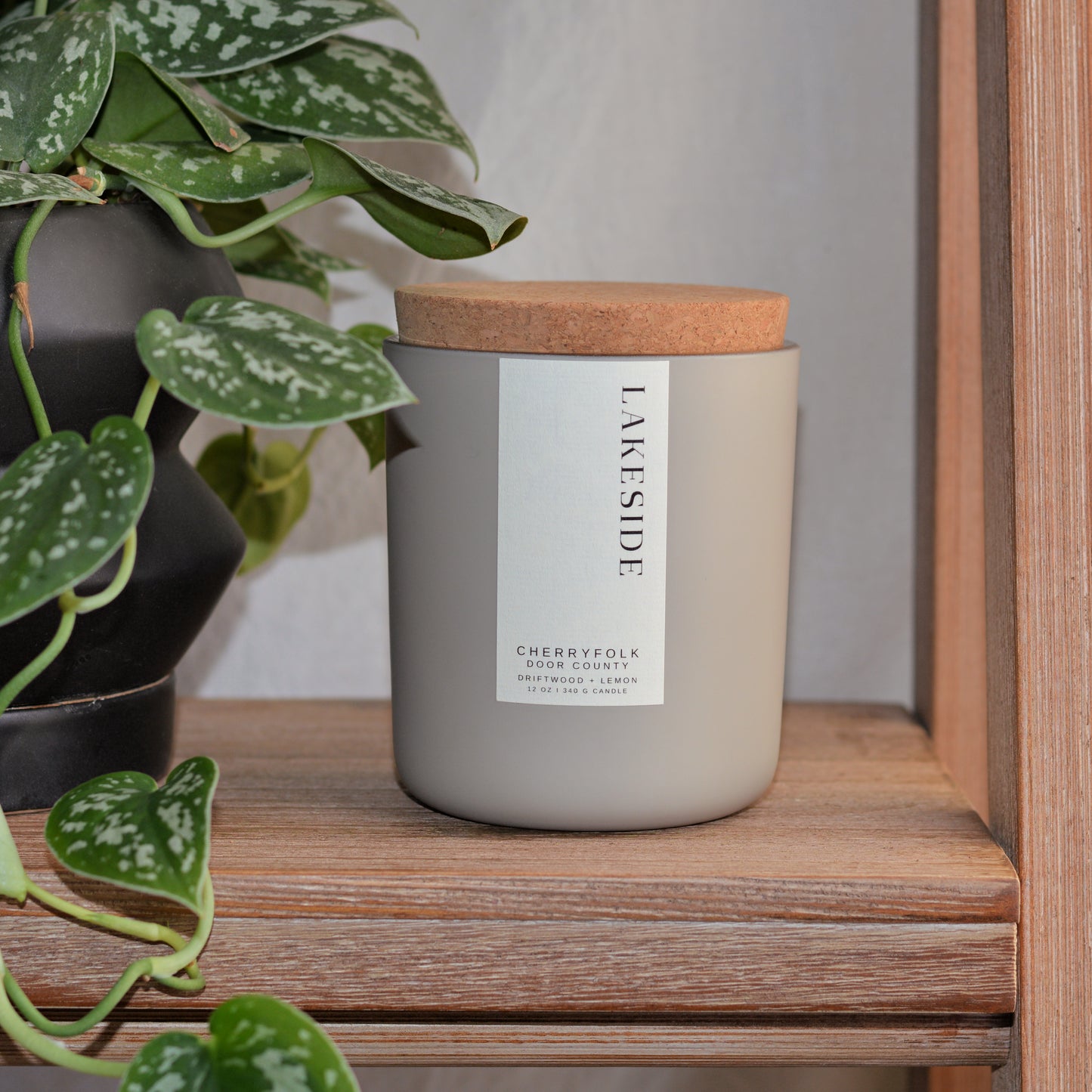 LAKESIDE Door County 12 oz Candle in Driftwood + Lemon