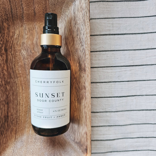 SUNSET Stone Fruit + Amber Room Spray