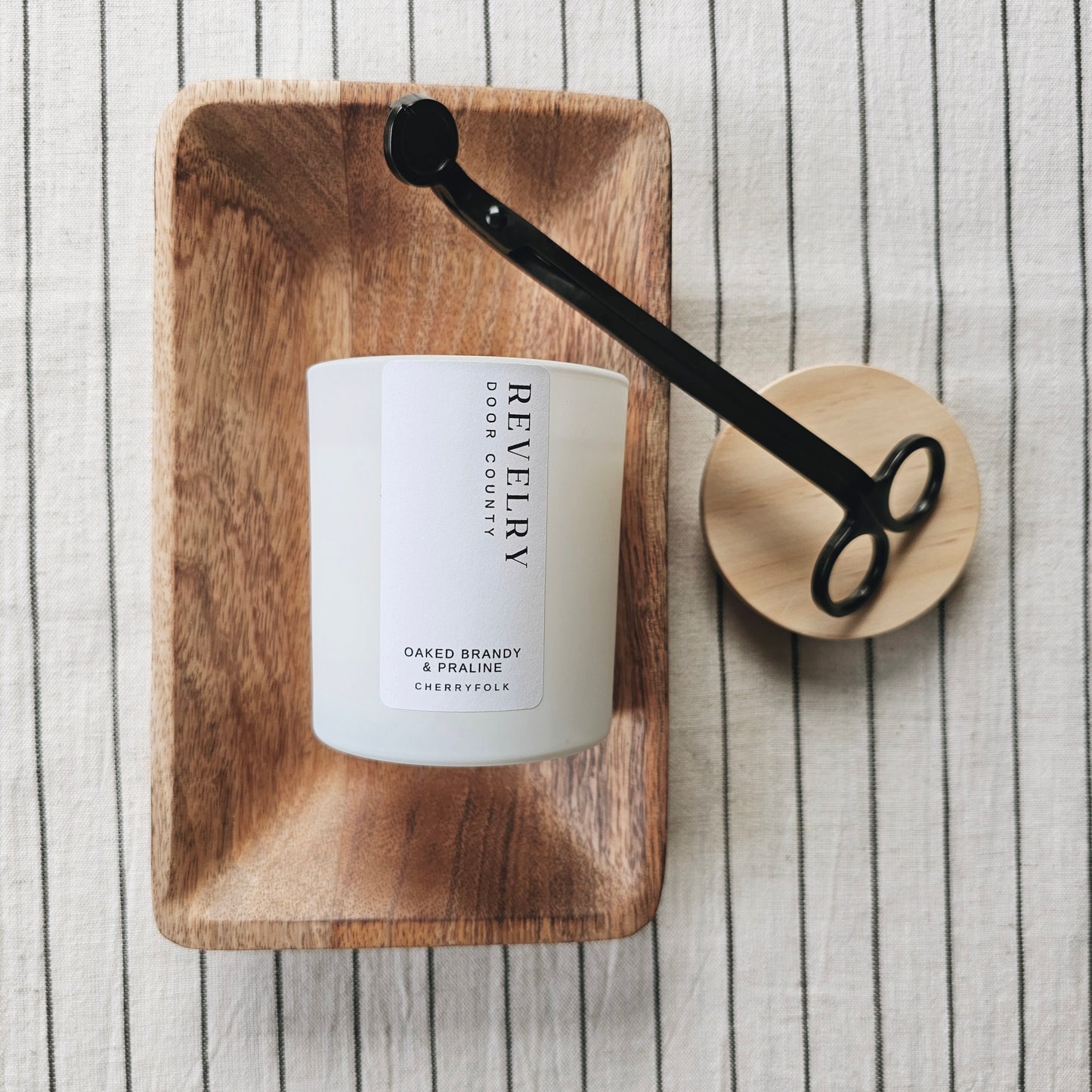 REVELRY Door County 7.5 oz Wood Wick Candle