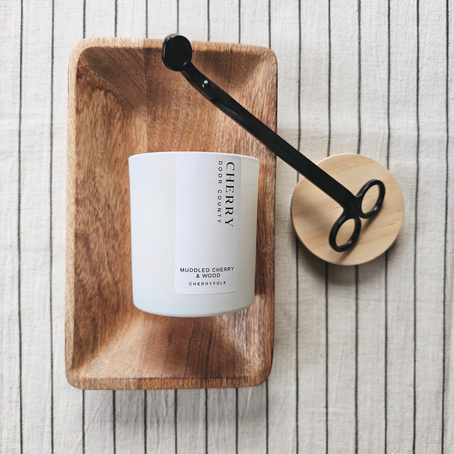 CHERRY Door County 7.5 oz Wood Wick Candle